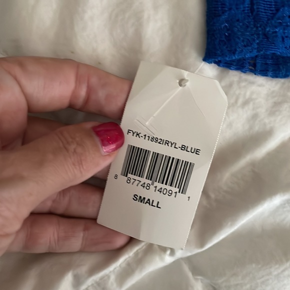 Ruby Rox Tween Teen Girls Dress in small. NEW NWT approx 6-7 years old Blue - Picture 3 of 6